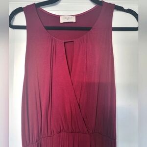 NWOT Small Everly Elegance Is Bliss Wine Red Maxi Dress